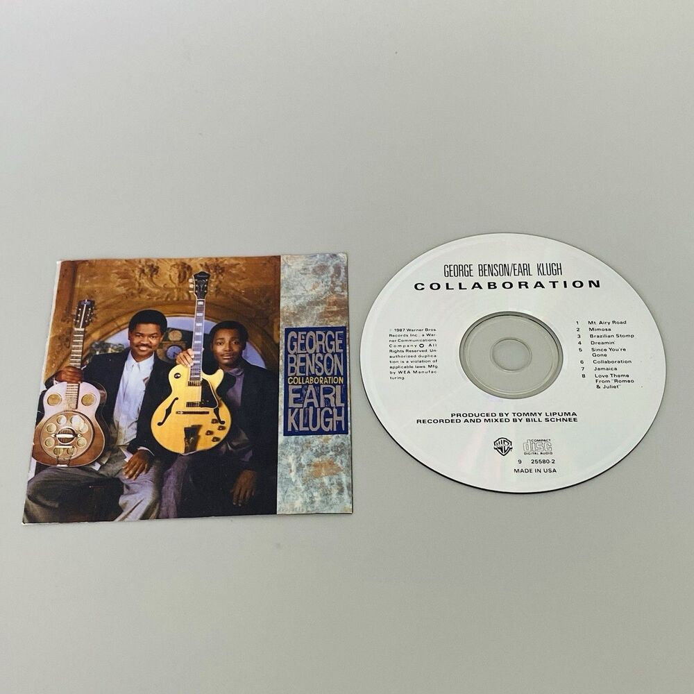 George Benson Earl Klugh Collaboration CD 1987 Jazz Fusion Warner Bros